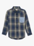 Angel & Rocket Kids' Edison Check Shirt, Blue