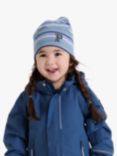 Polarn O. Pyret Kids' Stripe Beanie Hat, Blue