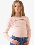 Angel & Rocket Kids' Layered Long Sleeve Top, Pink