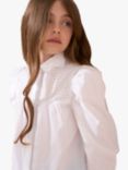 Angel & Rocket Kids' Gabriella Star Collar Shirt, White