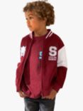 Angel & Rocket Kids' Sonic Colour Block Cord Jacket, Red/White