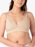 Hotmilk Caress Plunge Regular Cup Nursing Bra, Oat