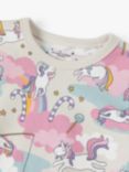 Polarn O. Pyret Kids' Unicorn Pyjama Set, Natural