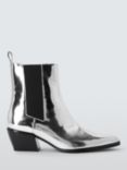 rag & bone Joni Leather Chelsea Boots, Silver