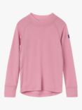 Polarn O. Pyret Baby Merino Long Sleeve Top, Pink