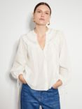 Monsoon Nyla Scallop Blouse, Ivory