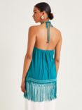 Monsoon Liza Tassel Top, Teal