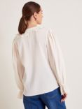 Monsoon Clare Cutwork Blouse, Ivory