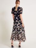 Monsoon Rosa Maxi Dress, Black