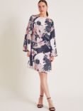 Monsoon Kathryn Floral Tunic Dress, Blush