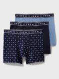 Crew Clothing Boxers, Pack of 3, Navy Blue