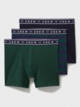 Crew Clothing Boxers, Pack of 3, Navy Blue