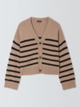 Rails Geneva Stripe Wool Cashmere Blend Cardigan, Natural/Multi