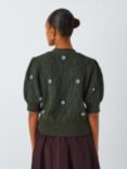 Rails Isla Short Sleeve Cardigan, Forest Daisies