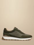 Charles Tyrwhitt Leather Blend Fashion Trainers, Olive