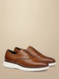 Charles Tyrwhitt Leather Brogue Trainers, Walnut