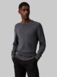 Calvin Klein Jeans Superior Wool Jumper, Dark Grey Heather