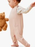 MORI Baby Ribbed Romper, Blush