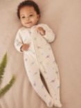 MORI Baby Zip Sleepsuit, Dino Print