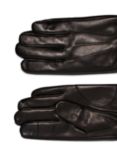 Calvin Klein Leather Rivet Gloves, Black