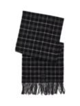 Calvin Klein Mini Check Wool Scarf, Ck Black