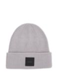 Calvin Klein Fine Knit Organic Cotton Blend Beanie Hat, Mid Gray