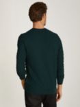 Calvin Klein Jeans Basket Weave Cotton Jumper, Midnight Forest