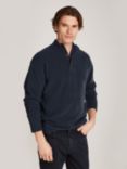 Calvin Klein Jeans Tech Button Neck Jumper, Ink