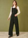 Yumi Corduroy Jumpsuit, Black