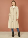 Yumi Belted Trench Coat, Beige