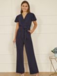 Yumi Sparkle Stretch Jumpsuit, Navy