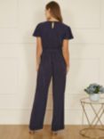 Yumi Sparkle Stretch Jumpsuit, Navy