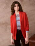 Brora Gauze Cashmere Cardigan, Rosehip