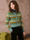 Brora Fair Isle Wool Cardigan