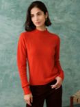 Brora Cashmere Cable Knit Jumper, Sky Blue, Rosehip