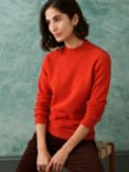 Brora Cashmere Cable Knit Jumper, Sky Blue, Rosehip