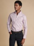 Charles Tyrwhitt Slim Fit Non-Iron Shirt, Claret Pink