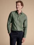 Charles Tyrwhitt Linen Regular Fit Shirt, Olive Green