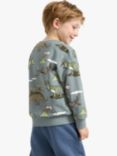 Lindex Kids' Dinosaur Sweatshirt, Dusty Aqua