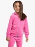 Lindex Kids' Velour Hooded Jacket, Pink