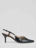 L.K.Bennett Caprice Crinkled Patent Court Shoes