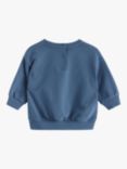 Lindex Baby 3D Bear Ears Sweatshirt, Dusty Blue