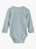 Lindex Baby Long Sleeve Bodysuit, Light Dusty Green