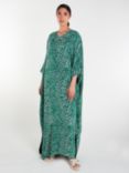 Aab Verdant Maxi Dress, Green/White