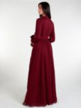 Aab Crinkle Chiffon Maxi Dress, Dark Red