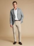 Charles Tyrwhitt Slim Fit Linen Blazer, Dark Grey