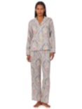 Lauren Ralph Lauren Paisley Shirt Long Pyjama Set, 942 Multi Paisley