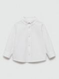 Mango Kids' Cotton Oxford Shirt, White