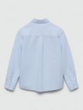 Mango Kids' Cotton Oxford Shirt, Blue