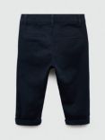 Mango Kids' Straight Fit Chino Trousers, Navy